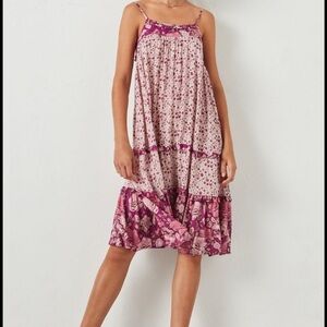 Spell Winona Strappy Floral Midi Dress XS